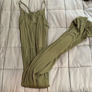 Olive green maxi dress